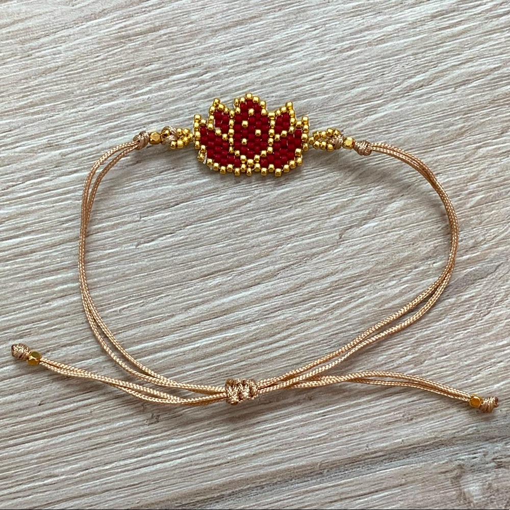Handmade Beaded Adjustable Bracelet- New